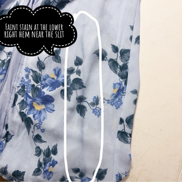 Reformation Jovelle Halter Maxi Dress‎ Gown in Fresh Air Blue Floral - Picture 12 of 12